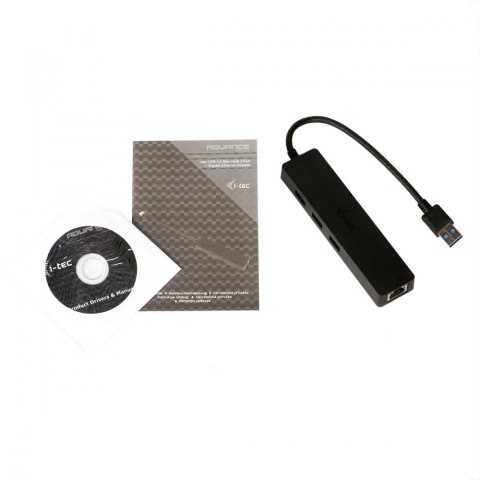 USB 3.0 Slim HUB 3 Port + Gigabit Ethernet 10/100/1000 I-tec