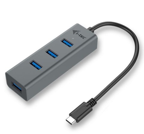USB-C Metal 4-portowy HUB USB 3.0 4x USB 3.0 I-tec