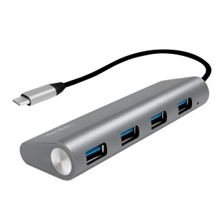 Hub 4xUSB 3.1, USB-C, aluminiowa obudowa LogiLink