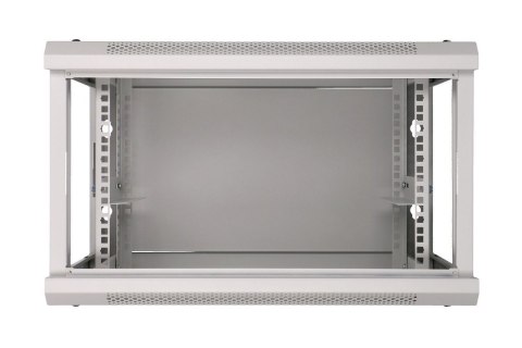 Szafka wisząca rack 4U 600x600 szara szklane drzwi Extralink