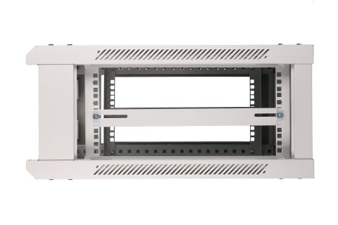 Szafka wisząca rack 4U 600x600 szara szklane drzwi Extralink