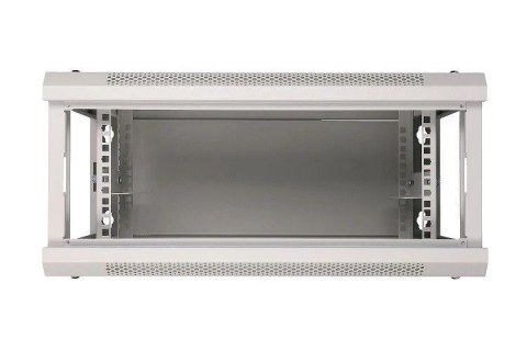 Szafka wisząca rack 4U 600x600 szara szklane drzwi Extralink