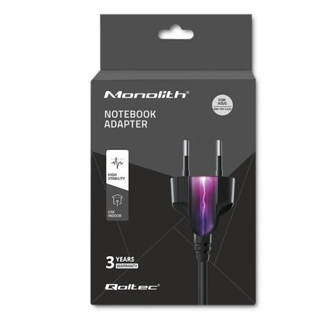 Zasilacz do laptopa Asus 65W | 19V | 3.42A | 5.5*2.5 Qoltec