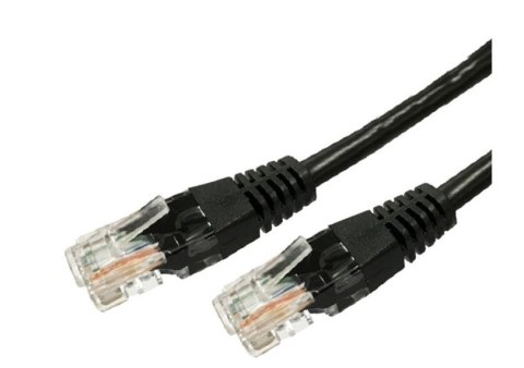 Kabel Patchcord miedziany kat.6A RJ45 UTP 1m. czarny TB