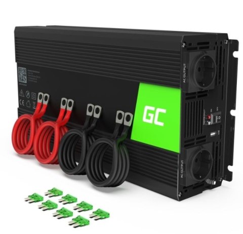 Przetwornica 12V/230V 2000W/4000W Mod sinus Green Cell