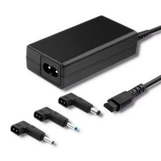Zasilacz specjalizowany do HP | 65W | 3 wtyczki | + kabel zasilający Qoltec