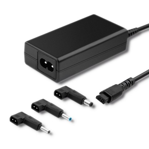 Zasilacz specjalizowany do HP | 65W | 3 wtyczki | + kabel zasilający Qoltec