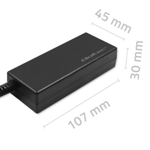 Zasilacz specjalizowany do Lenovo | 65W | 4 wtyczki |+kabel zasilający Qoltec