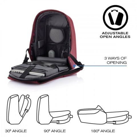 Plecak antykradzieżowy BOBBY HERO REGULAR RED XD DESIGN