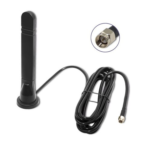 Antena 5G LTE dookólna DUAL | 8 dBi | wewnętrzna Qoltec