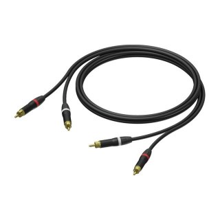 Kabel 2x Męski RCA/Cinch - 2x Męski RCA/Cinch Ultraflex 1,5m - PRA800/1.5 PROCAB