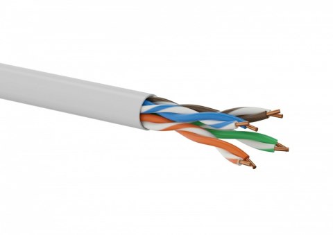 Kabel teleinformatyczny U/UTP kat.5E PVC 100% Miedź 305m - 10 lat gwarancji Q-LANTEC