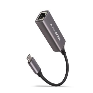 ADE-TRC Karta sieciowa Gigabit Ethernet adapter, USB-C 3.2 Gen 1, instalacja automatyczna, metalowy, tytanowa szarość AXAGON