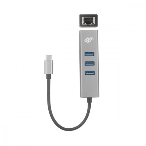Adapter USB C - RJ45 + 3xUSB A - 1000 Mb/s TB