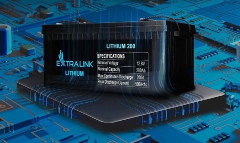 Akumulator LiFePO4 200AH 12.8V BMS EX.30479 Extralink