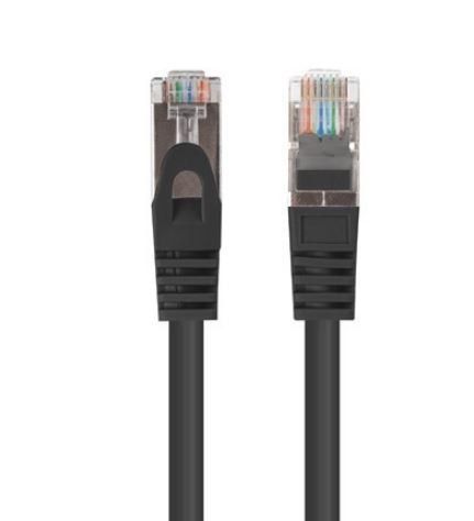 Patchcord kat.6 FTP 0.5m czarny Fluke 10-pak Lanberg