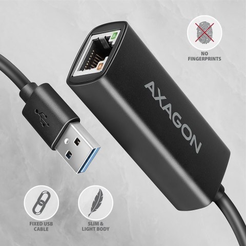 ADE-AR Karta sieciowa Gigabit Ethernet adapter, USB-A 3.2 Gen 1, instalacja automatyczna AXAGON