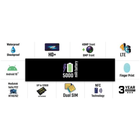 Smartfon HardCase H620S 4GB RAM 64GB Dual Sim Energizer