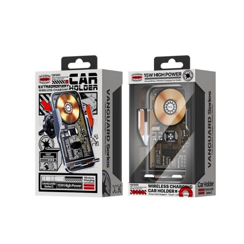 Uchwyt samochodowy automatyczny z ładowaniem bezprzewodowym 15W WEKOME