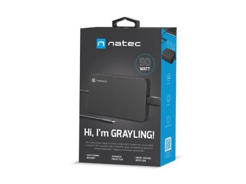 Zasilacz Laptop Grayling USB-C 90W do laptopów, tabletów, telefonów Natec