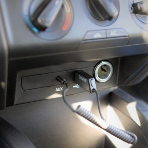 Adapter transmiter AUX z bluetooth 5.3, funkcja zestawu głośnomówiącego, TR-16 Savio