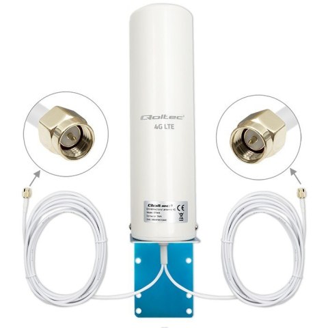 Antena 4G LTE DUAL | 5dBi | dookólna | zewnętrzna Qoltec