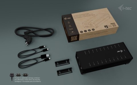 I-tec USB-C/USB-A Metal Charging + data HUB 15W per port 20x USB-C I-tec