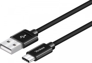 Kabel USB A 2.0 / USB C transfer danych 480Mb/s /3A YENKEE