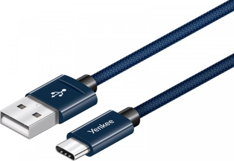 Kabel USB A 2.0 / USB C transfer danych 480Mb/s /3A YENKEE