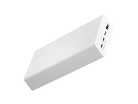 Powerbank PowerPlay 20S Biały 20000mAh 22,5W 3x USB-C 1x USB-A Green Cell