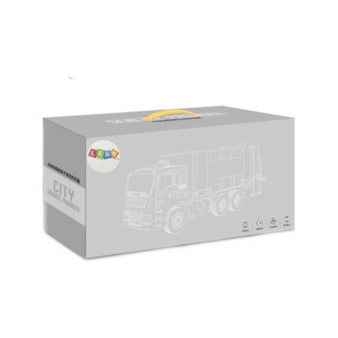 Betoniarka Niebieska Obrotowa Gruszka Dźwięk Światła 1:16 LEAN Toys