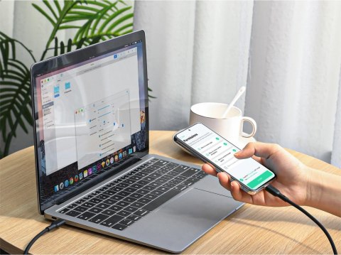 CB-SCC241 kabel USB-C - USB-C 1m 240W PD 5A 20V silikonowy czarny AUKEY