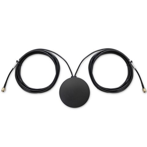 Antena GPS+4G, GLONASS dookólna | 28dBi | 50W | 2 x SMA męski | Zewnętrzna Qoltec