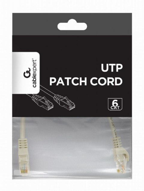 Patch cord kat.6 miedź UTP 7.5m szary Gembird
