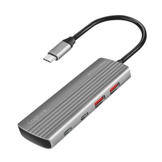Hub USB3.2 Gen2, 2xUSB A, 2x USB-C, PD, 100W LogiLink