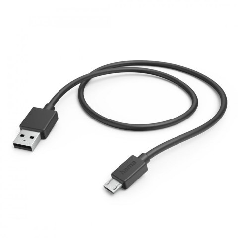 Kabel ładujący data micro UBS 1m Czarny Hama
