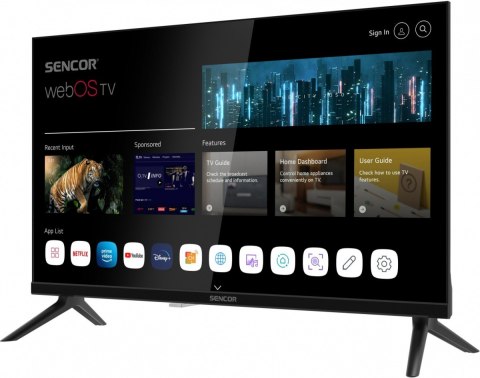 Telewizor 24 cale SMART webOS LG DVB-T/T2/C/S/S2 BT5 Sencor