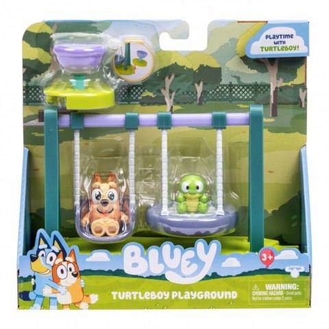 Bluey Zestaw z figurkami żółw i huśtawka Tm Toys