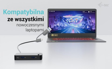 Universal KVM HUB 2x USB-C + 2x USB-A 3.0 I-tec