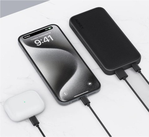 PB-Y46P PowerBank 10000mAh 20W 2xUSB kabel USB-C AUKEY