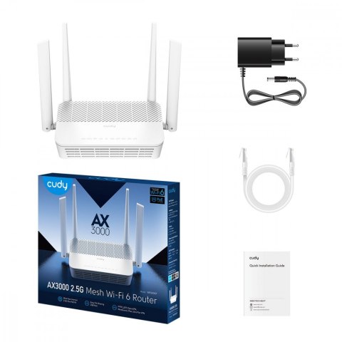 Router AX3000 2.5G Wi-Fi 6 Mesh PoE Router Cudy