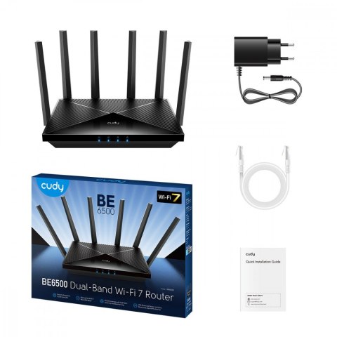 Router BE6500 Gigabit Dual Band Wi-Fi 7 Cudy