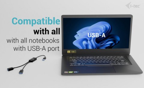 HUB USB-A Cable 2 port (2x USB-A) I-tec