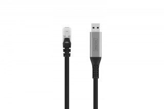 Kabel adapter USB-A - RJ45 Kat. 6A S/FTP, 1 Gbit/s, USB 3.2 Gen1, LSZH, 3m Digitus