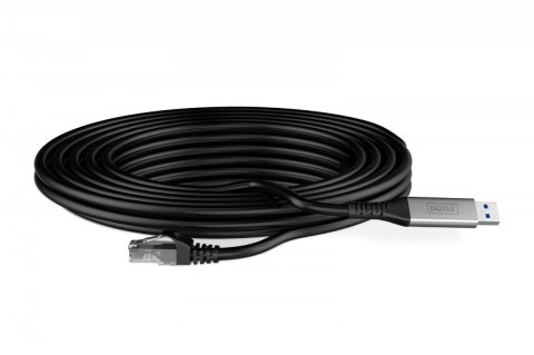 Kabel adapter USB-A - RJ45 Kat. 6A S/FTP, 1 Gbit/s, USB 3.2 Gen1, LSZH, 3m Digitus
