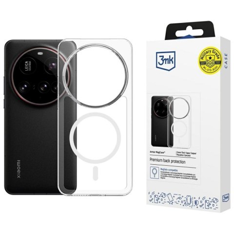 Etui Armor MagCase do Xiaomi 15 Ultra MagSafe przezroczyste 3MK