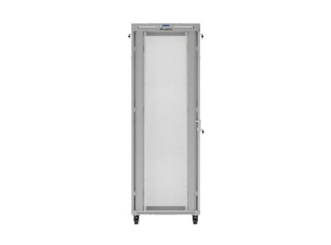 Szafa instalacyjna rack stojąca 19 cali 47U 800x1000 szara drzwi perforowane LCD (flat pack) V2 Lanberg