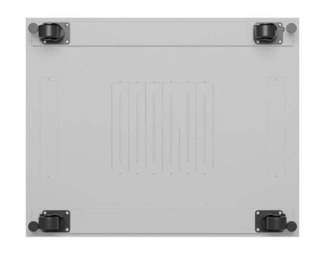 Szafa instalacyjna rack stojąca 19 cali 47U 800x1000 szara drzwi perforowane LCD (flat pack) V2 Lanberg