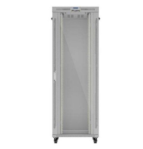 Szafa instalacyjna rack stojąca 47U 800x1000 szara drzwi przeszkolne LCD ( flat pack) V2 Lanberg