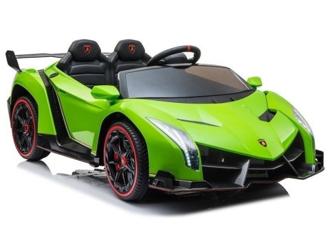 Auto na akumulator Lamborghini Veneno Pilot Światła LED MP3 Zielony